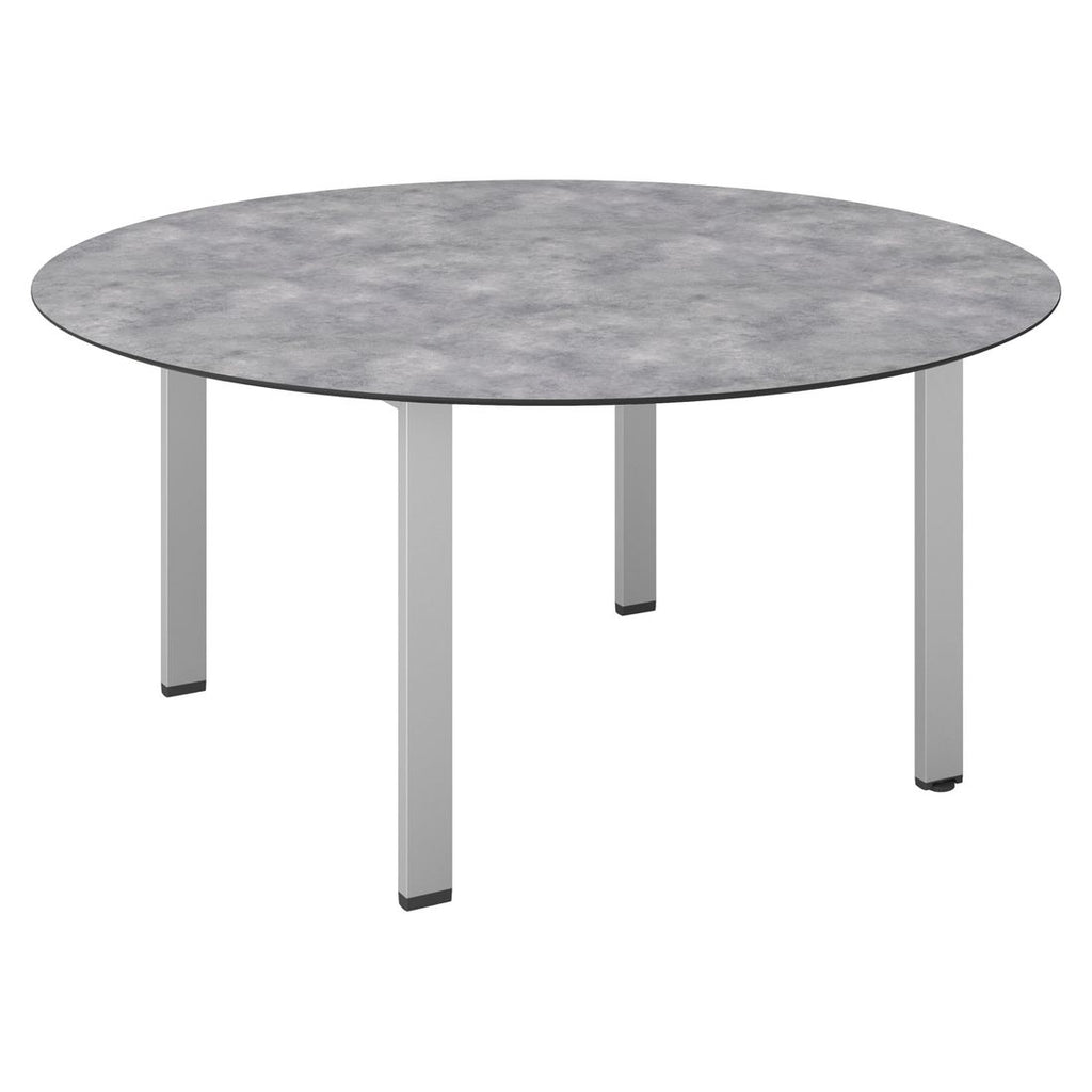Hagebord Float rundt aluminium HPL Ø160 cm Kettler forfra