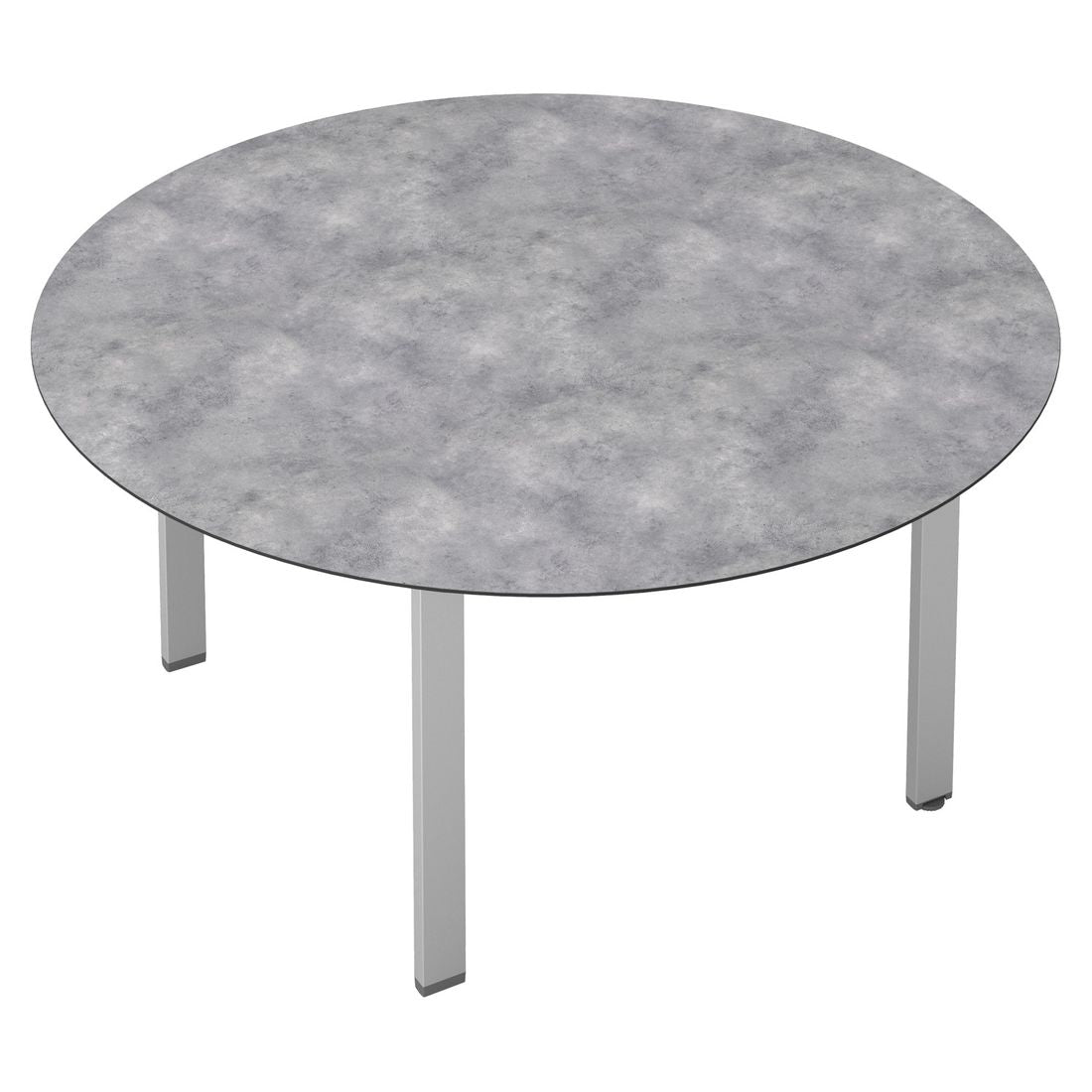 Nærbilde av aluminiumsramme på Hagebord Float rundt aluminium HPL Ø160 cm Kettler