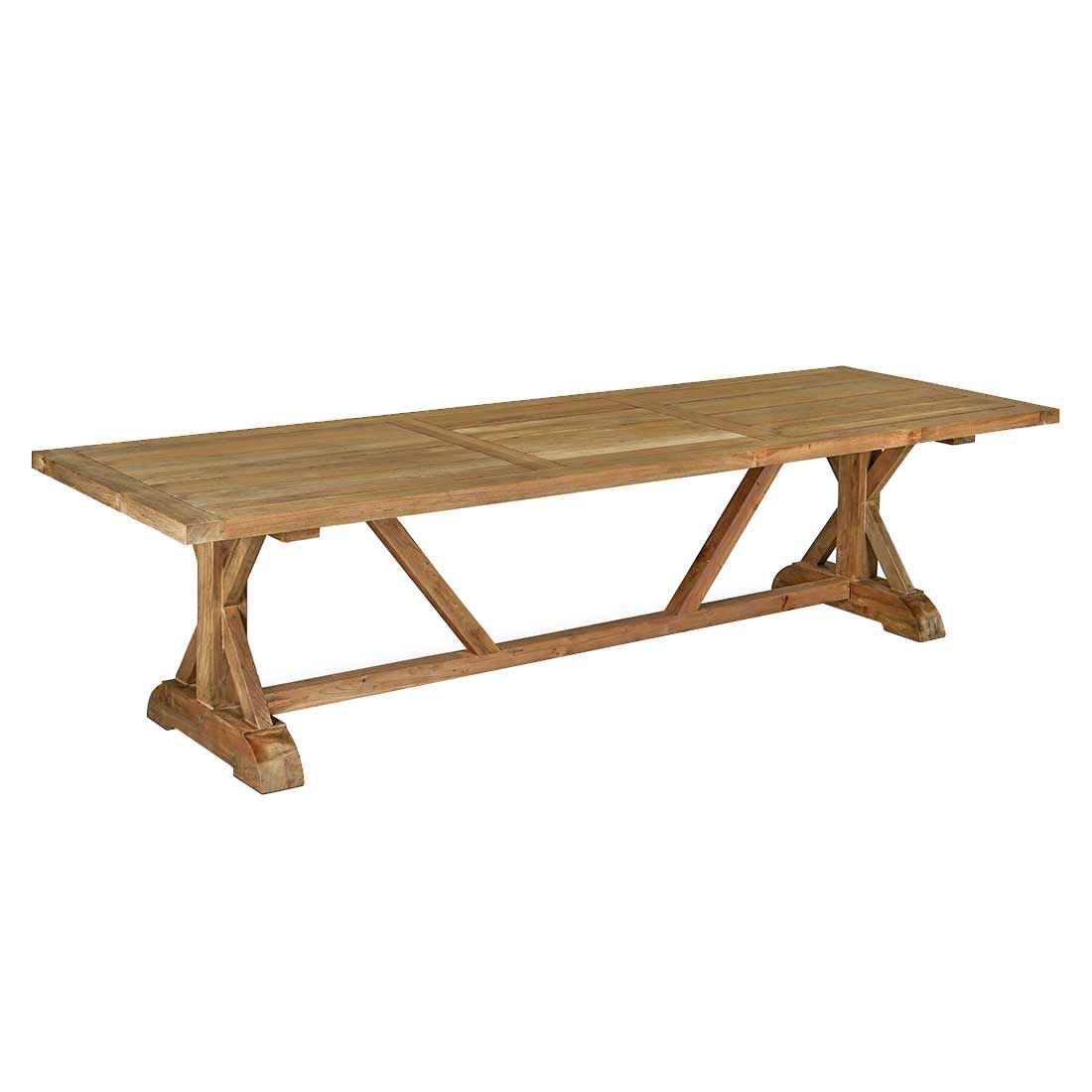Hagebord France resirkulert teak 240x100 cm - OUTLIV forfra