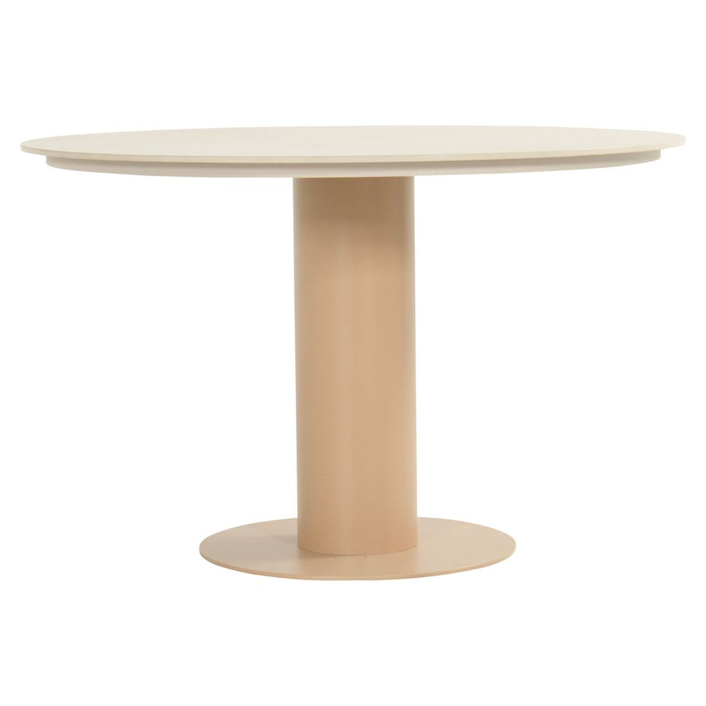 Montert Hagebord Girona Ø120cm aluminium/keramikk - Hartman på terrasse