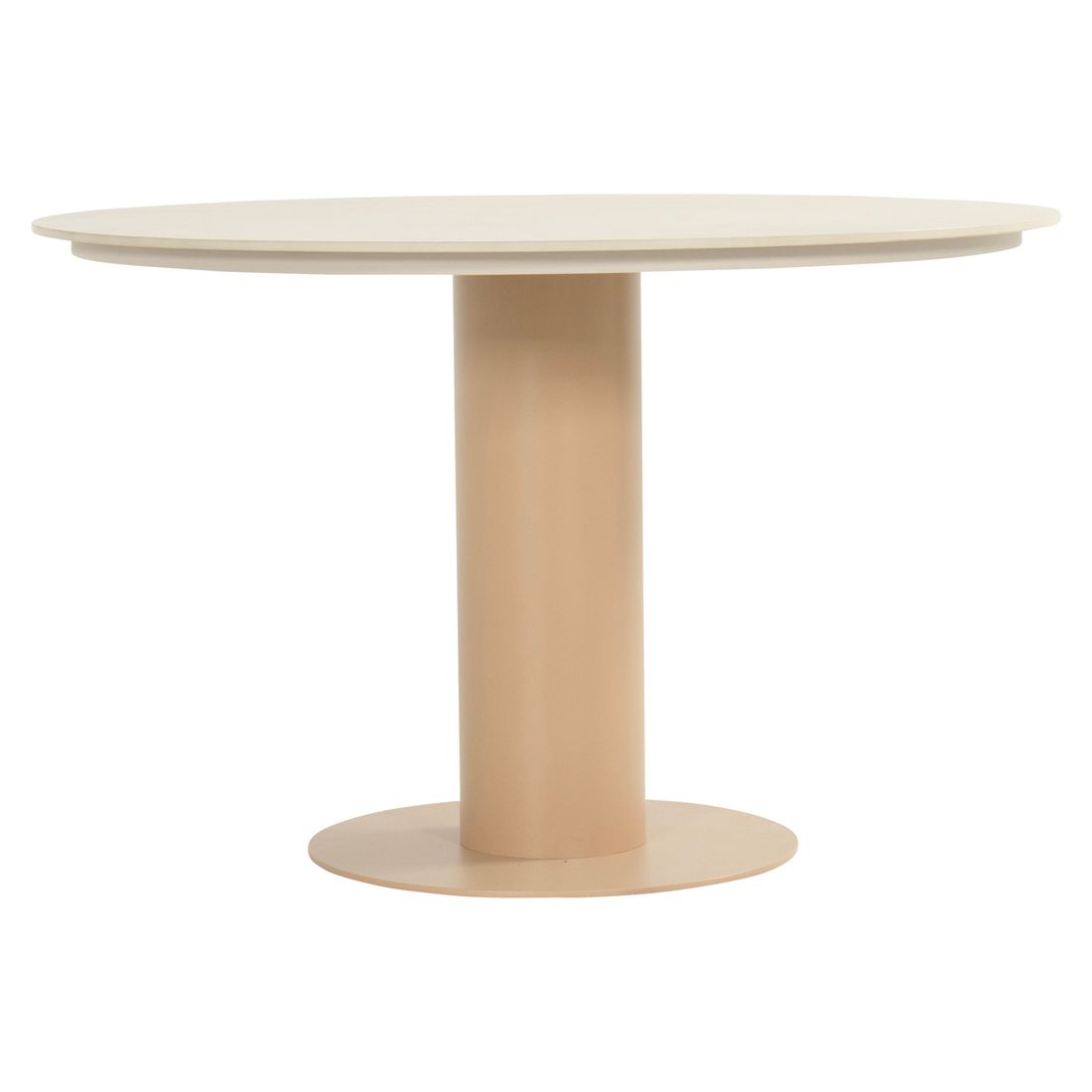 Montert Hagebord Girona Ø120cm aluminium/keramikk - Hartman på terrasse
