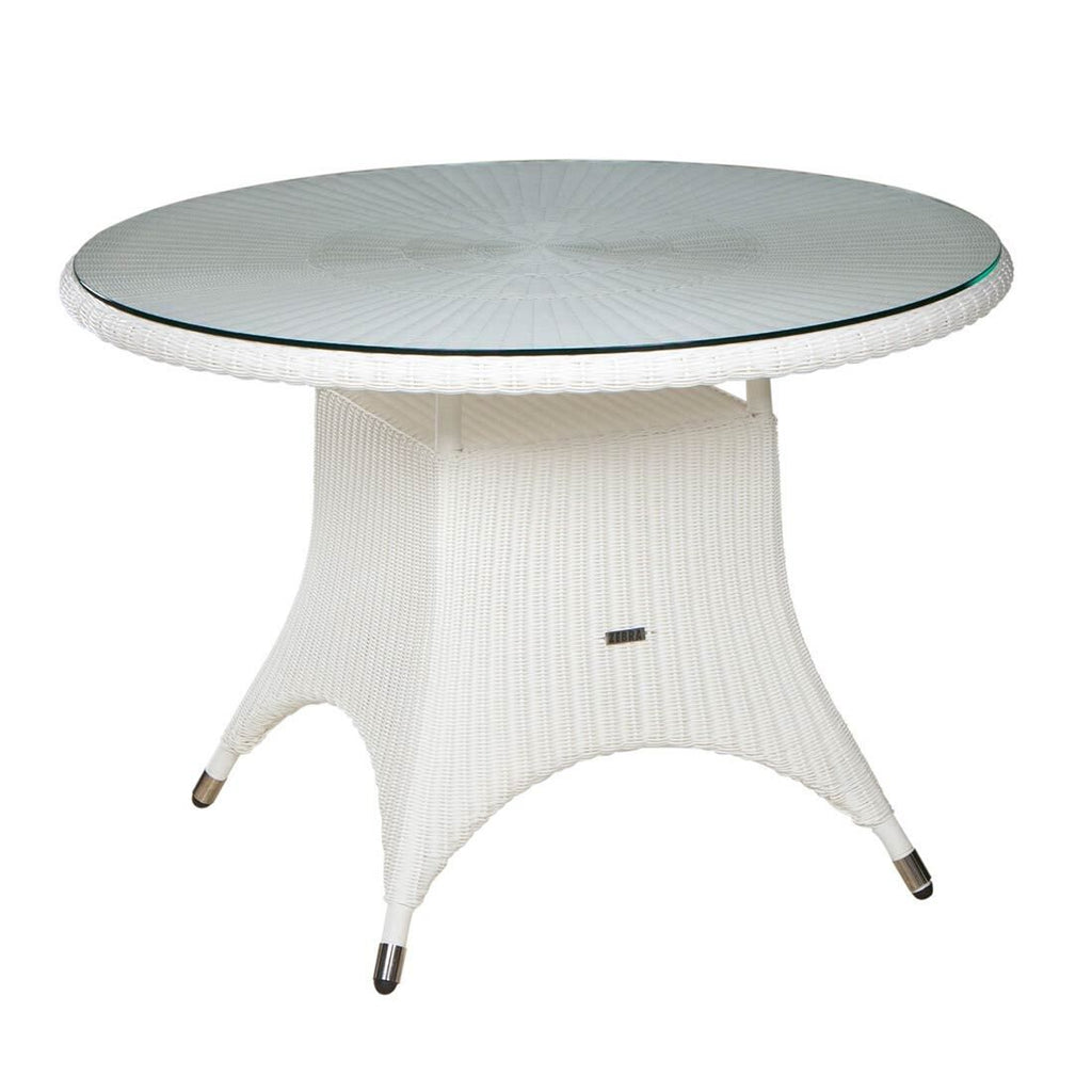 Hagebord Hastings polyrotting glass Ø110 cm Zebra forfra