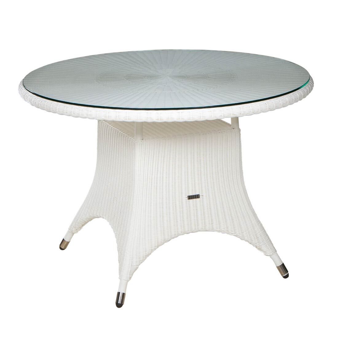 Hagebord Hastings polyrotting glass Ø110 cm Zebra forfra
