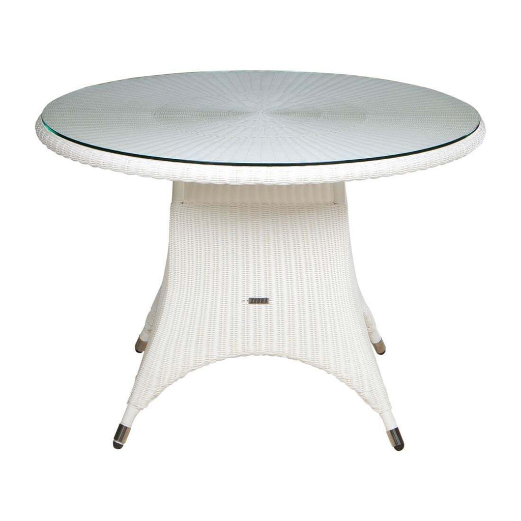 Hagebord Hastings polyrotting glass Ø110 cm Zebra bakside