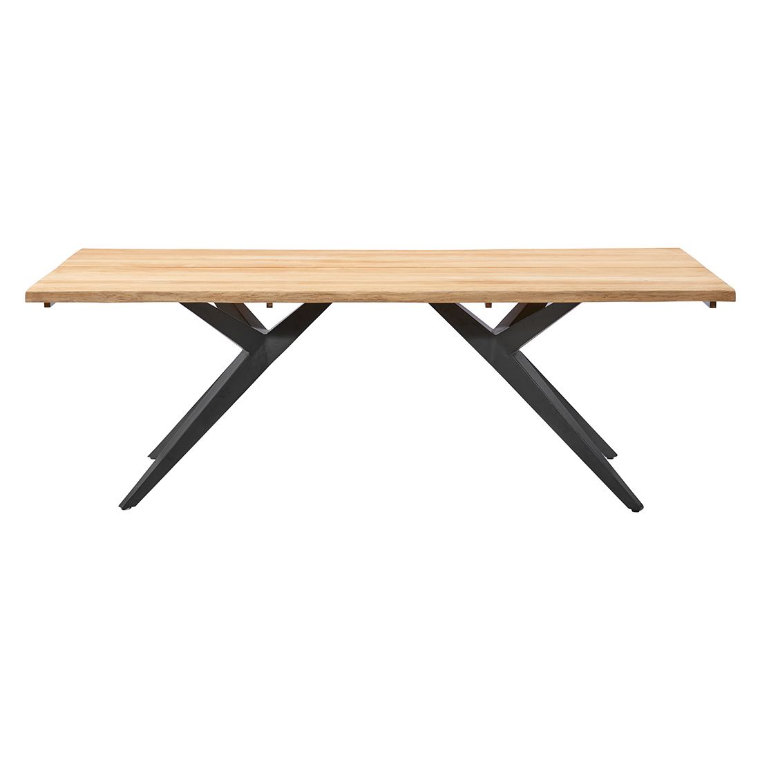 Hagebord Holland 240x95 cm rustfritt stål/teak bakside