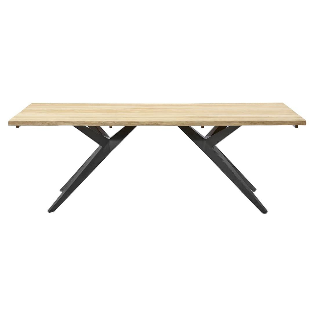 Hagebord Holland aluminium/teak 220x95 cm - Musterring bakside