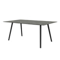 Hagebord Interno 180x100 cm aluminium Silverstar 2.0 flint sett forfra