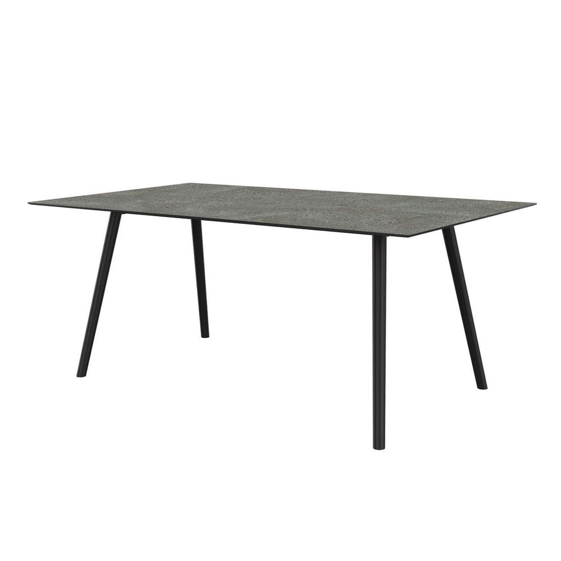 Hagebord Interno 180x100 cm aluminium Silverstar 2.0 flint sett forfra