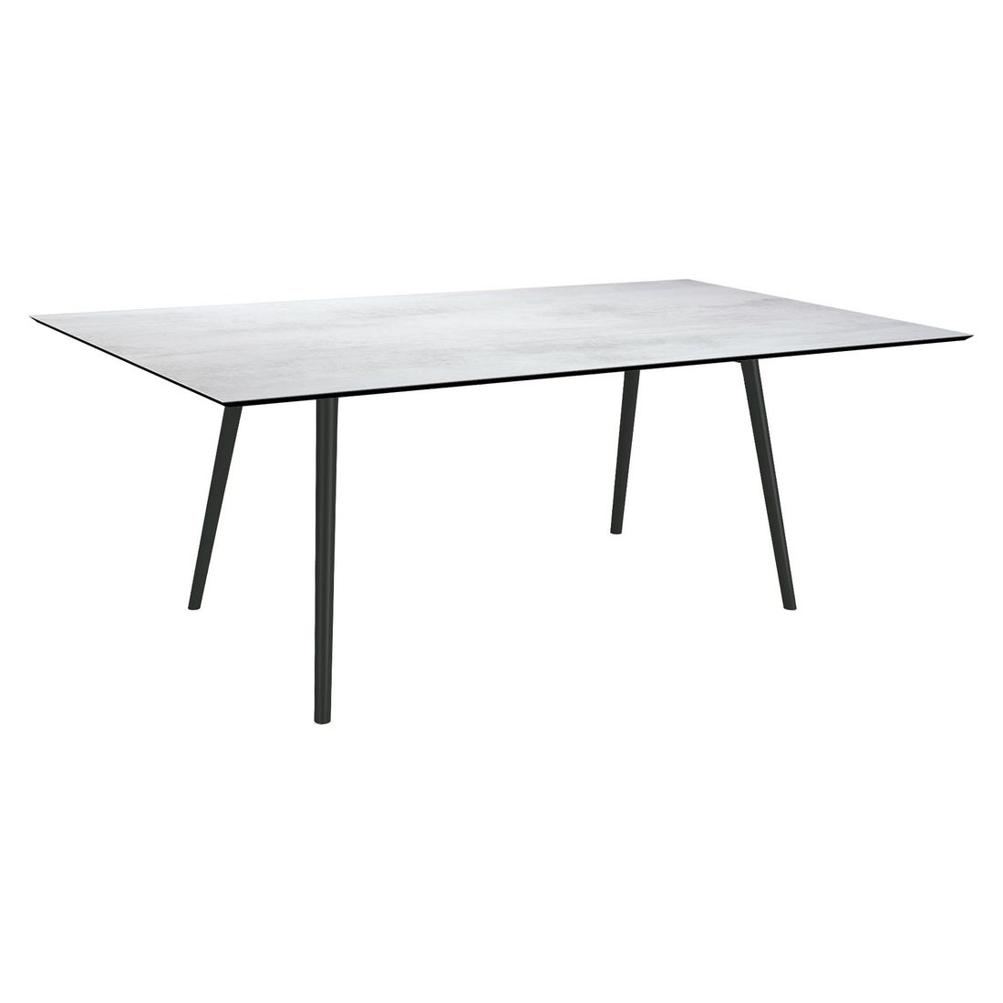 Hagebord Interno 180x100 cm aluminium/Silverstar 2.0 - Stern sett forfra