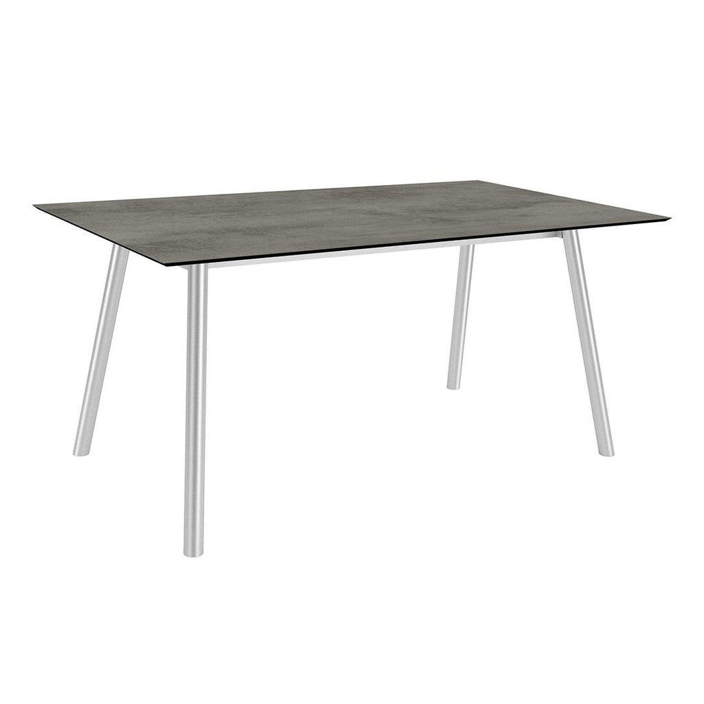 Hagebord Interno 180x100 cm rustfritt stål/Silverstar 2.0 forfra