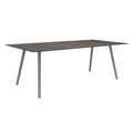 Hagebord Interno 220x100 cm aluminium Silverstar 2.0 fra Stern forfra