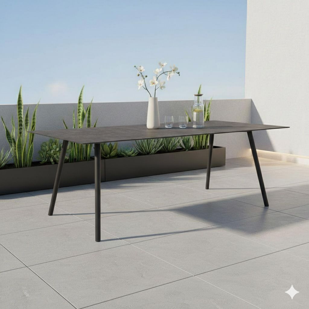 Hagebord Interno 220x100 cm aluminium Silverstar 2.0 Stern bakside