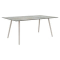Hagebord Interno 220x100 cm aluminium Silverstar 2.0 greige forfra