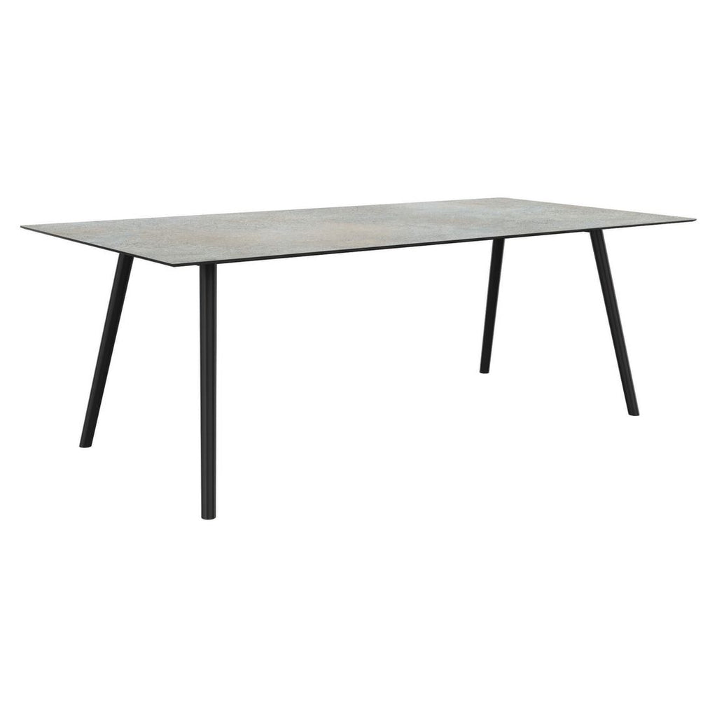 Hagebord Interno 220x100 cm aluminium Silverstar 2.0 - Stern forfra