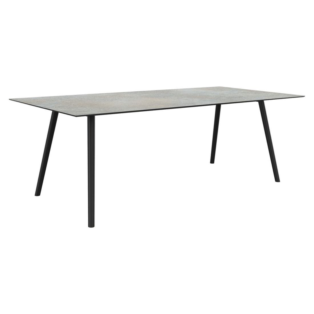 Hagebord Interno 220x100 cm aluminium Silverstar 2.0 - Stern forfra