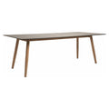 Hagebord Interno 220x100 cm teak/Silverstar 2.0 - Stern forfra