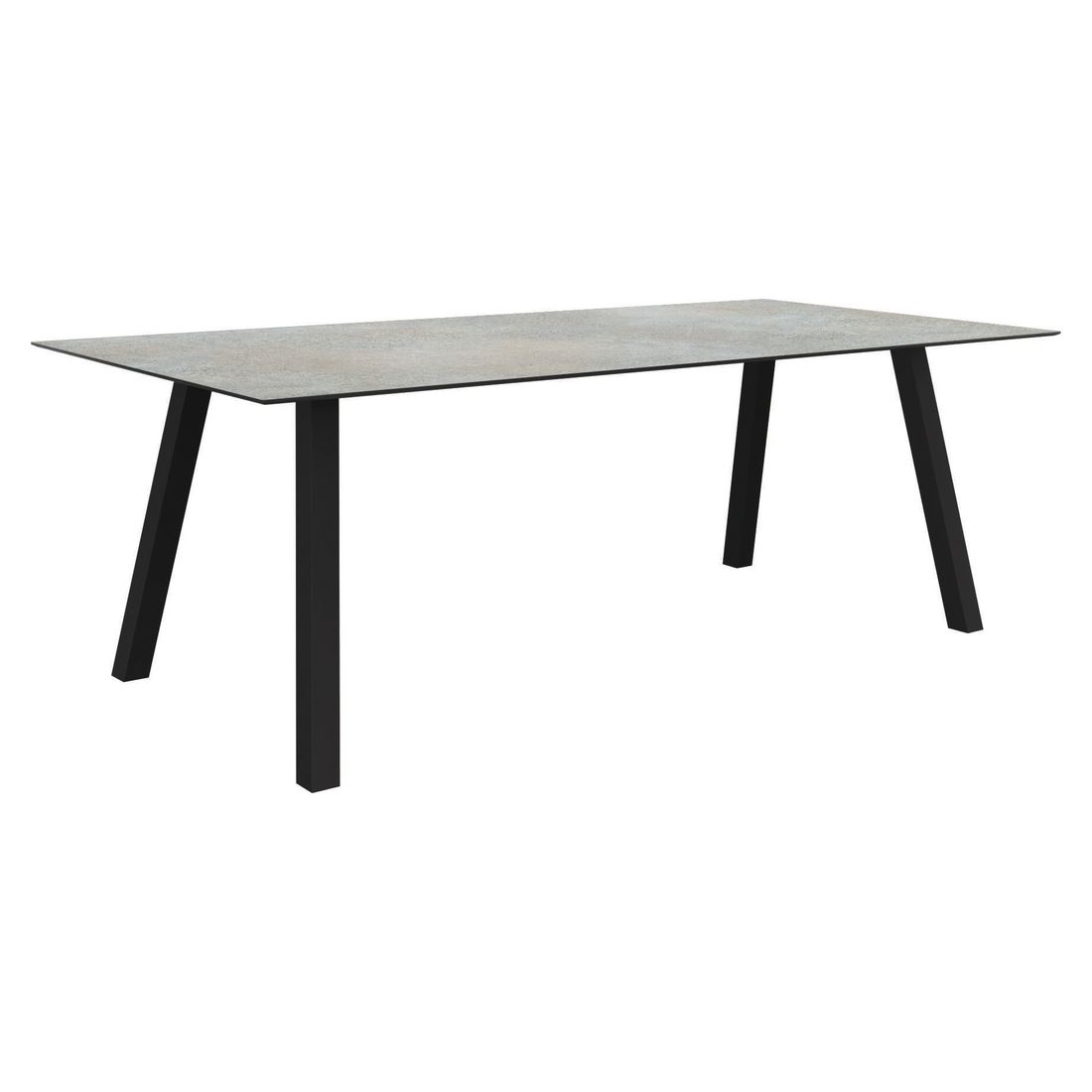 Hagebord Interno aluminium/Silverstar 2.0 220x100 cm front