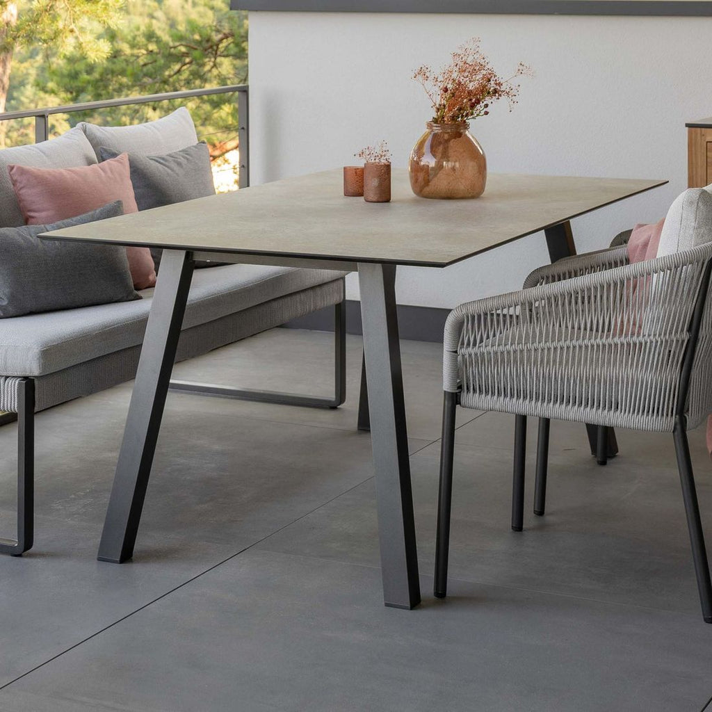 Hagebord Interno aluminium/Silverstar 2.0 220x100 cm bakside