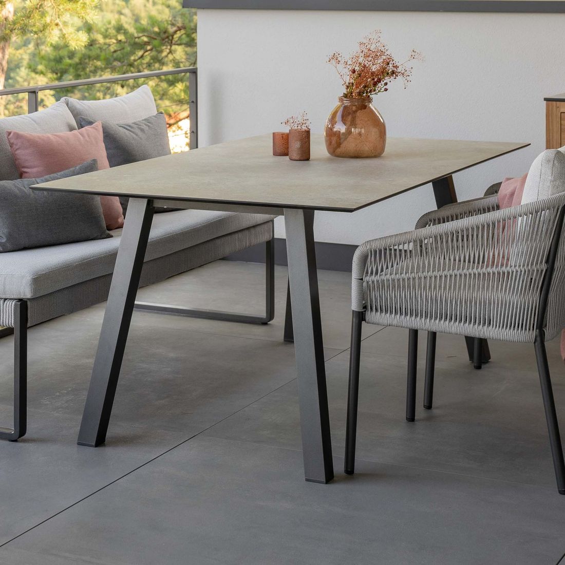 Hagebord Interno aluminium/Silverstar 2.0 220x100 cm bakside