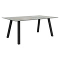 Hagebord Interno aluminium/Silverstar 2.0 180x100 cm forfra