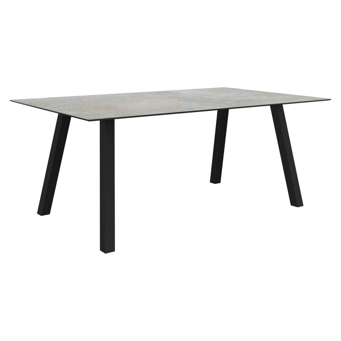 Hagebord Interno aluminium/Silverstar 2.0 180x100 cm forfra