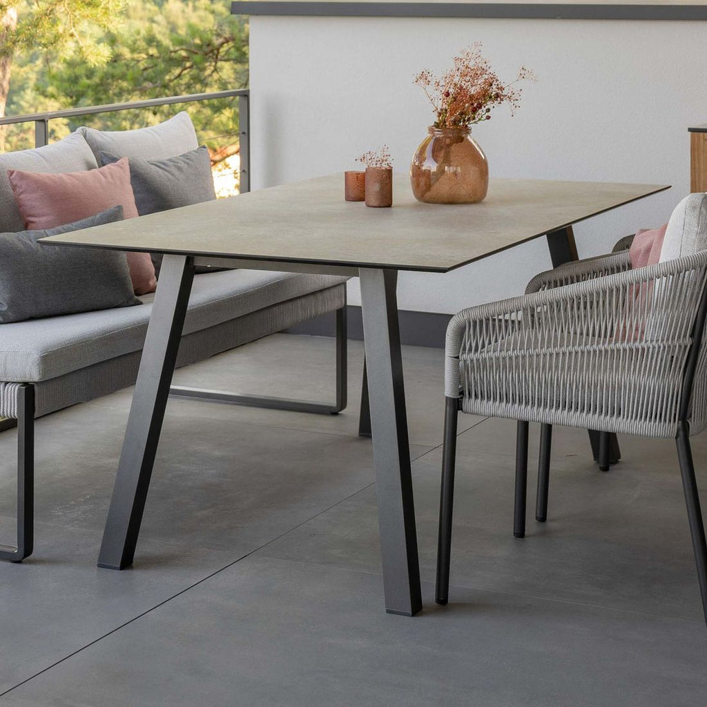 Hagebord Interno aluminium/Silverstar 2.0 180x100 cm bakside