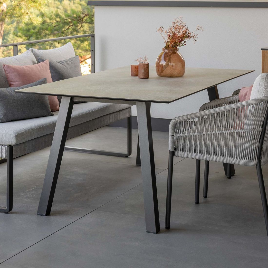 Hagebord Interno aluminium/Silverstar 2.0 180x100 cm bakside