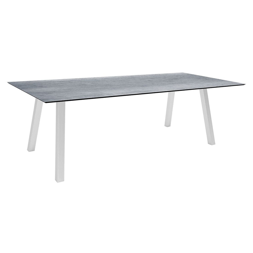 Hagebord Interno rustfritt stål/Silverstar 220x100 cm - Stern forfra