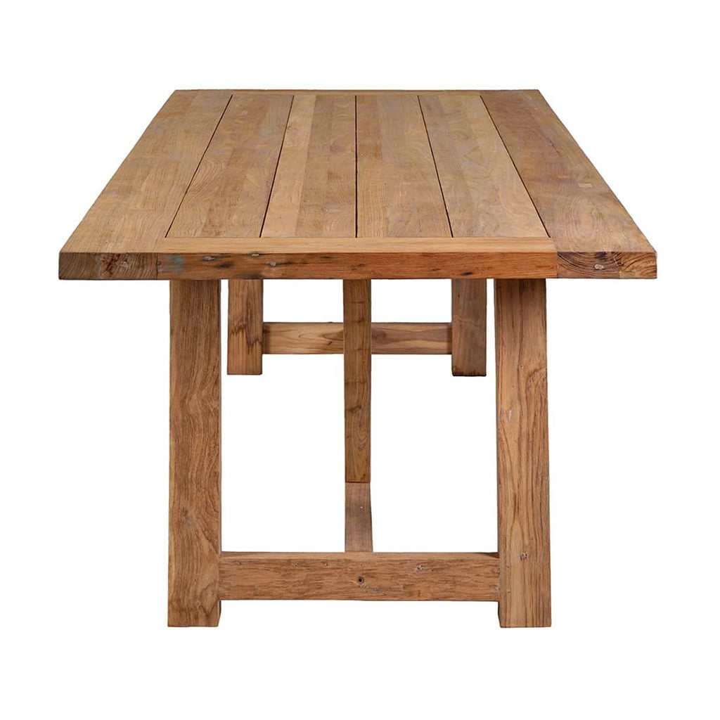 Detalj av Hagebord Jaya resirkulert teak 300x100 cm materiale