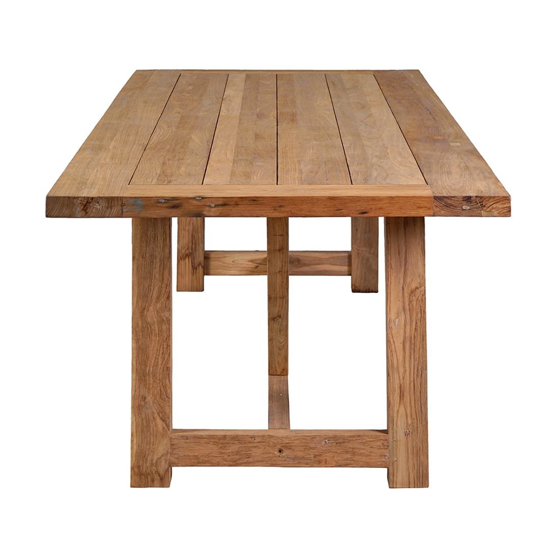 Detalj av Hagebord Jaya resirkulert teak 300x100 cm materiale