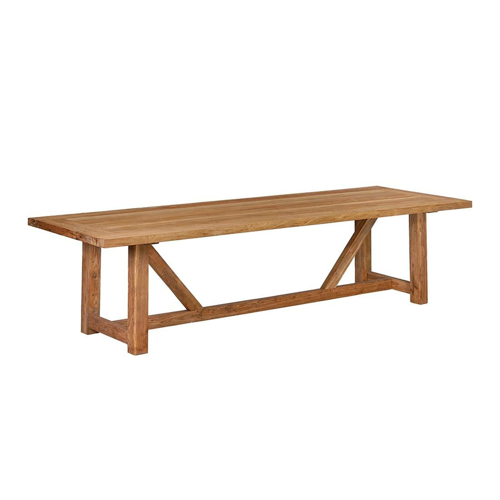 Hagebord Jaya resirkulert teak 300x100 cm forfra