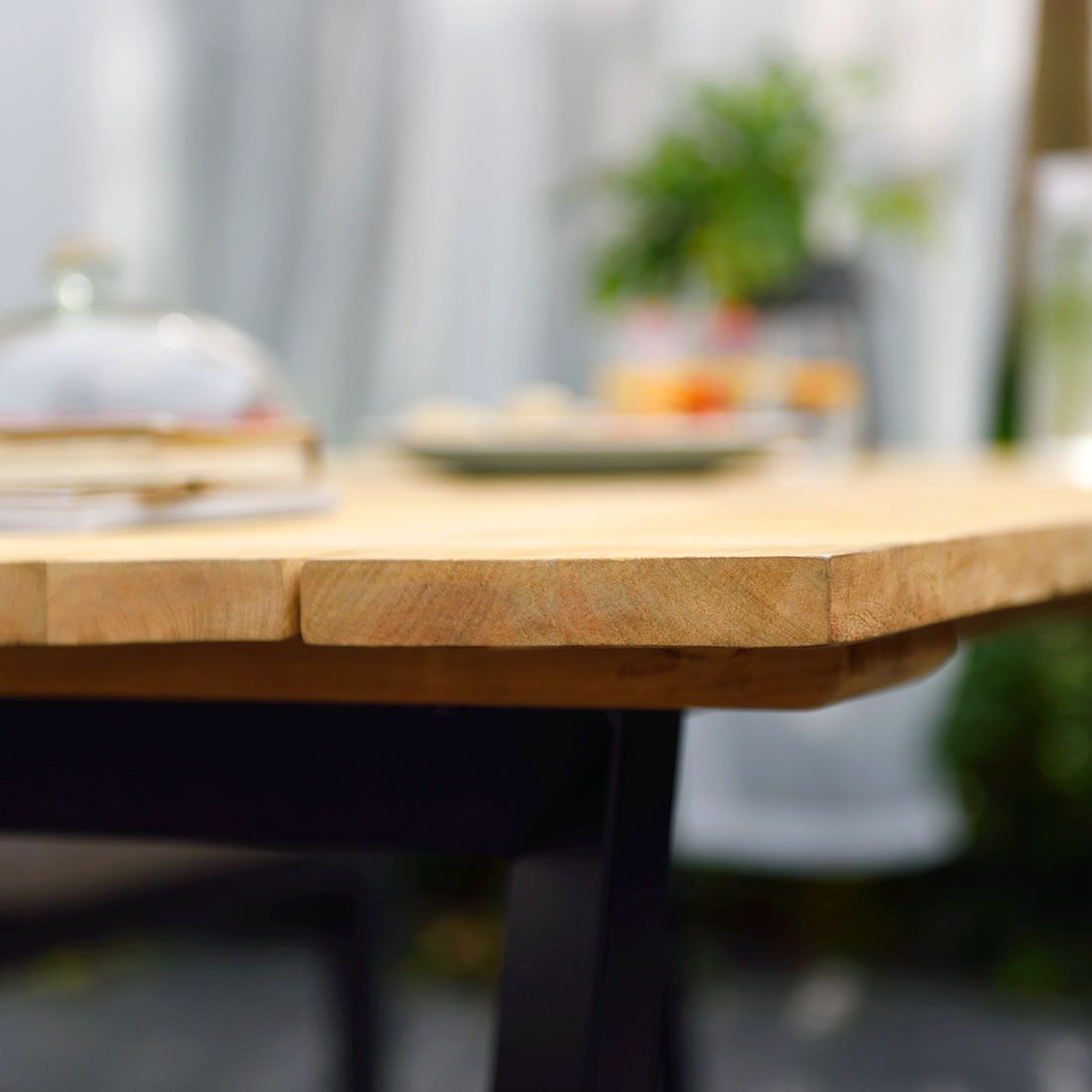 Hagebord Jimmy aluminium/resirkulert teak 216x99 cm - LifestyleGarden