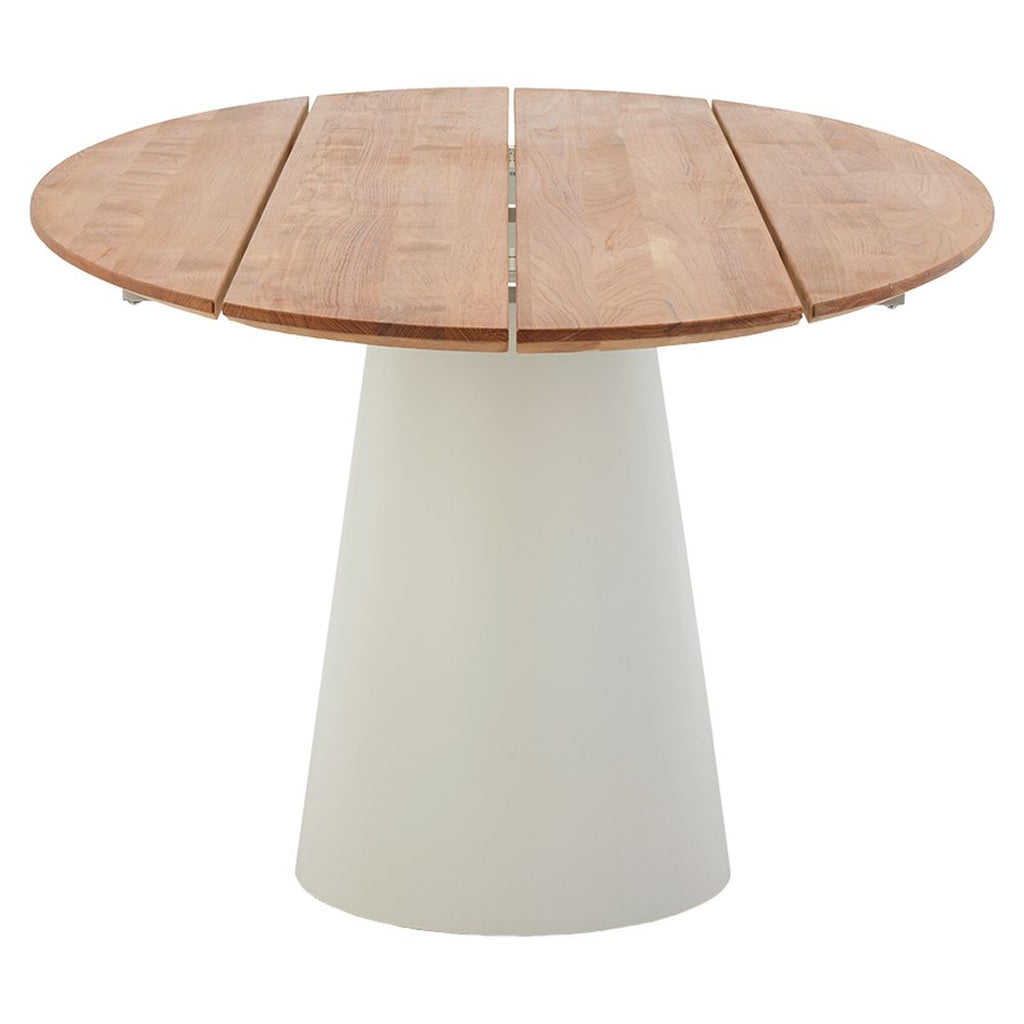 hagebord justb! 200x110cm aluminium teak nærbilde av aluminiumstel