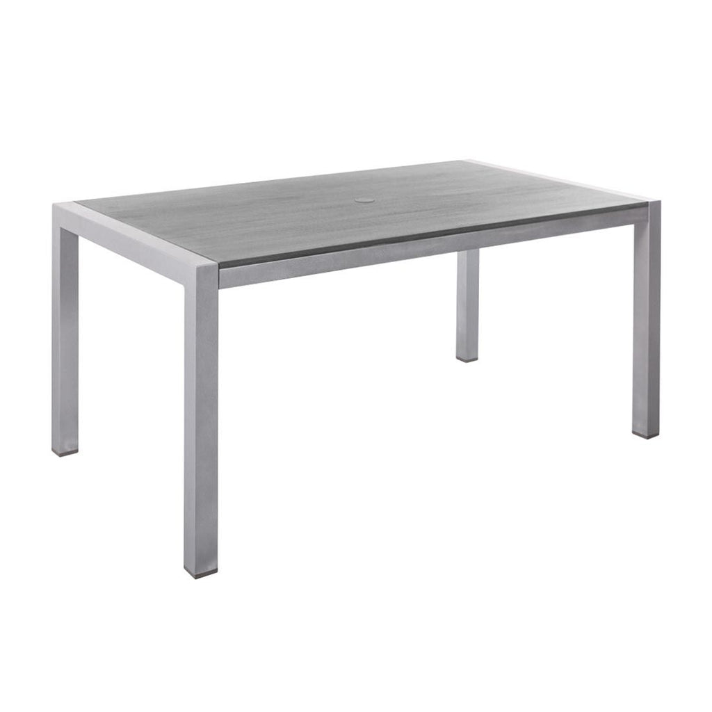 Hagebord Kennedy aluminium Resysta 160x90 cm forfra