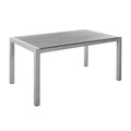 Hagebord Kennedy aluminium Resysta 160x90 cm forfra