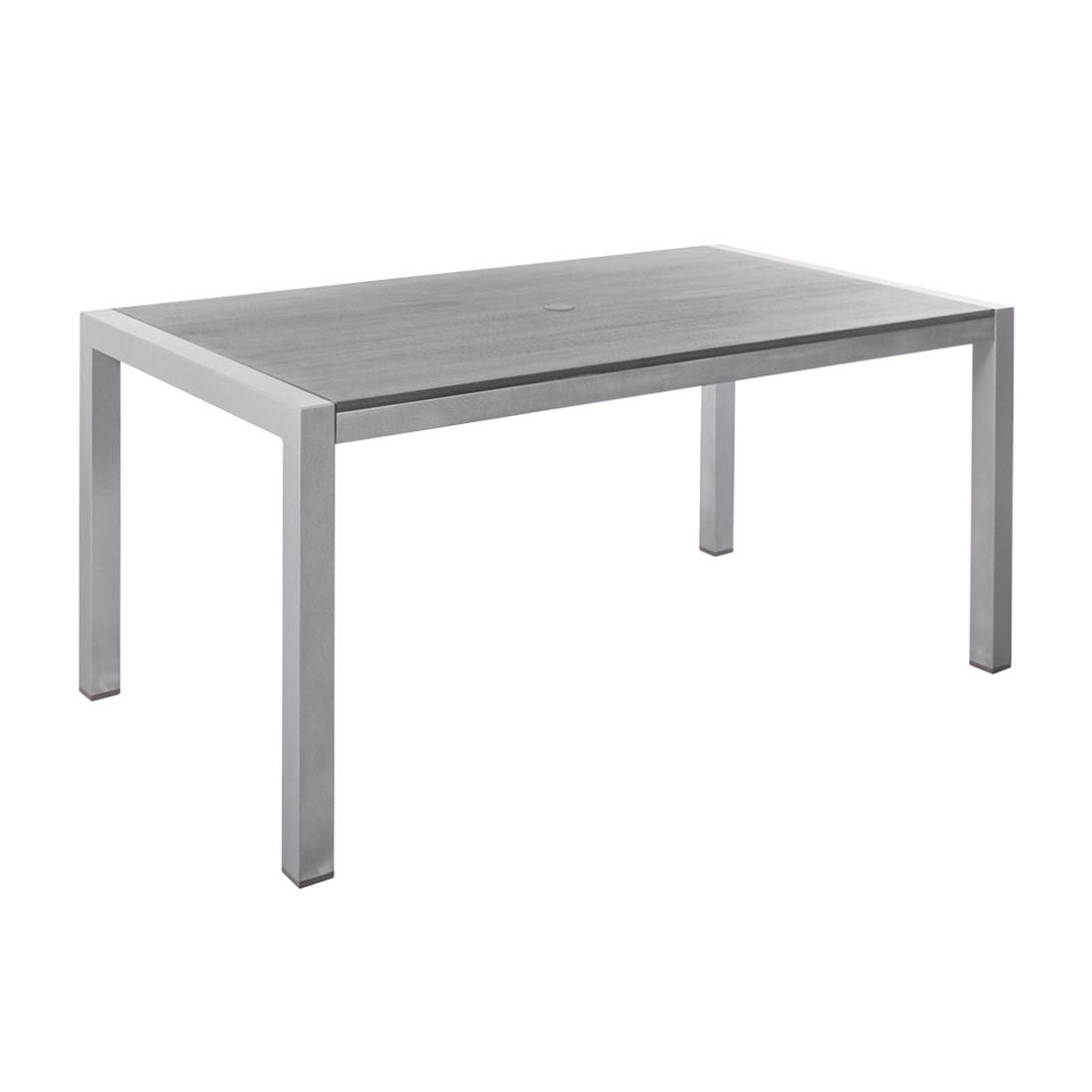 Hagebord Kennedy aluminium Resysta 160x90 cm forfra