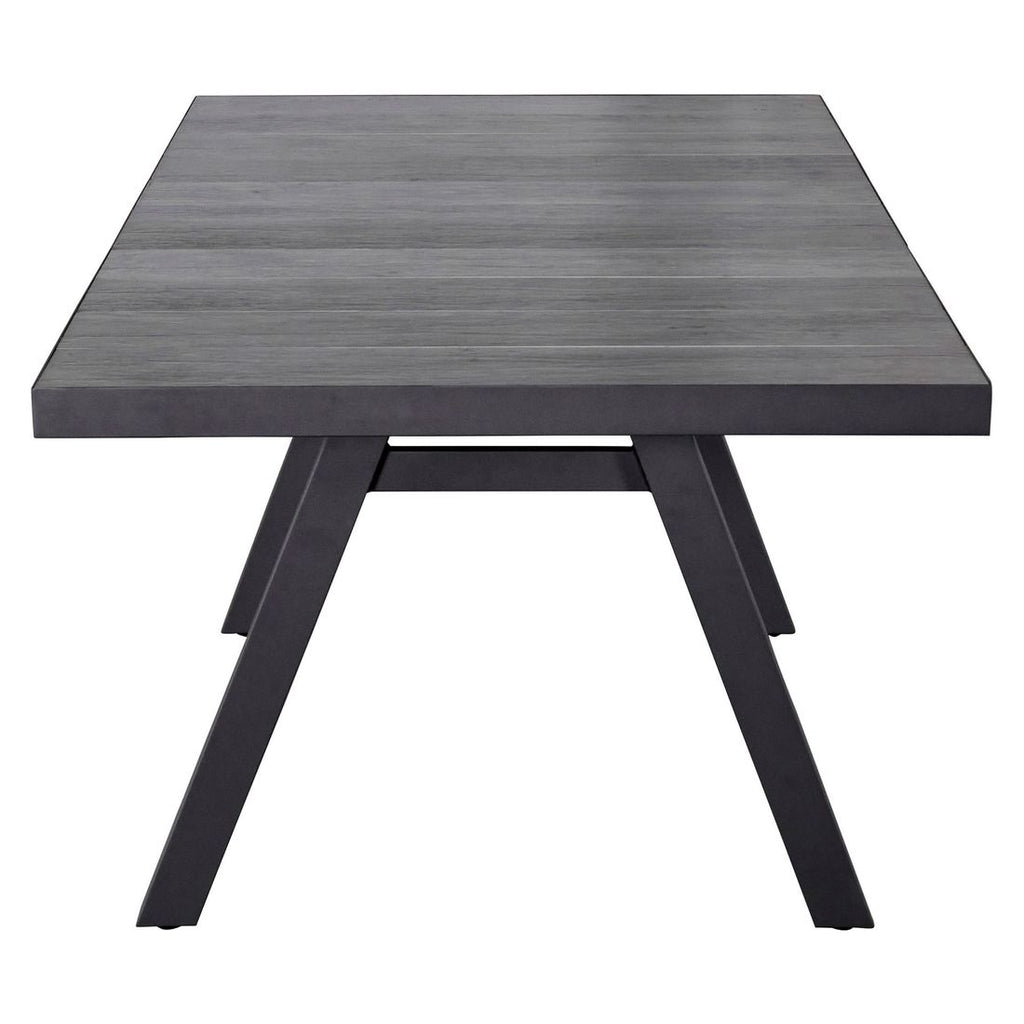 Hagebord Keramo aluminium/keramikk 200x100 cm nærbilde aluminiumsramme