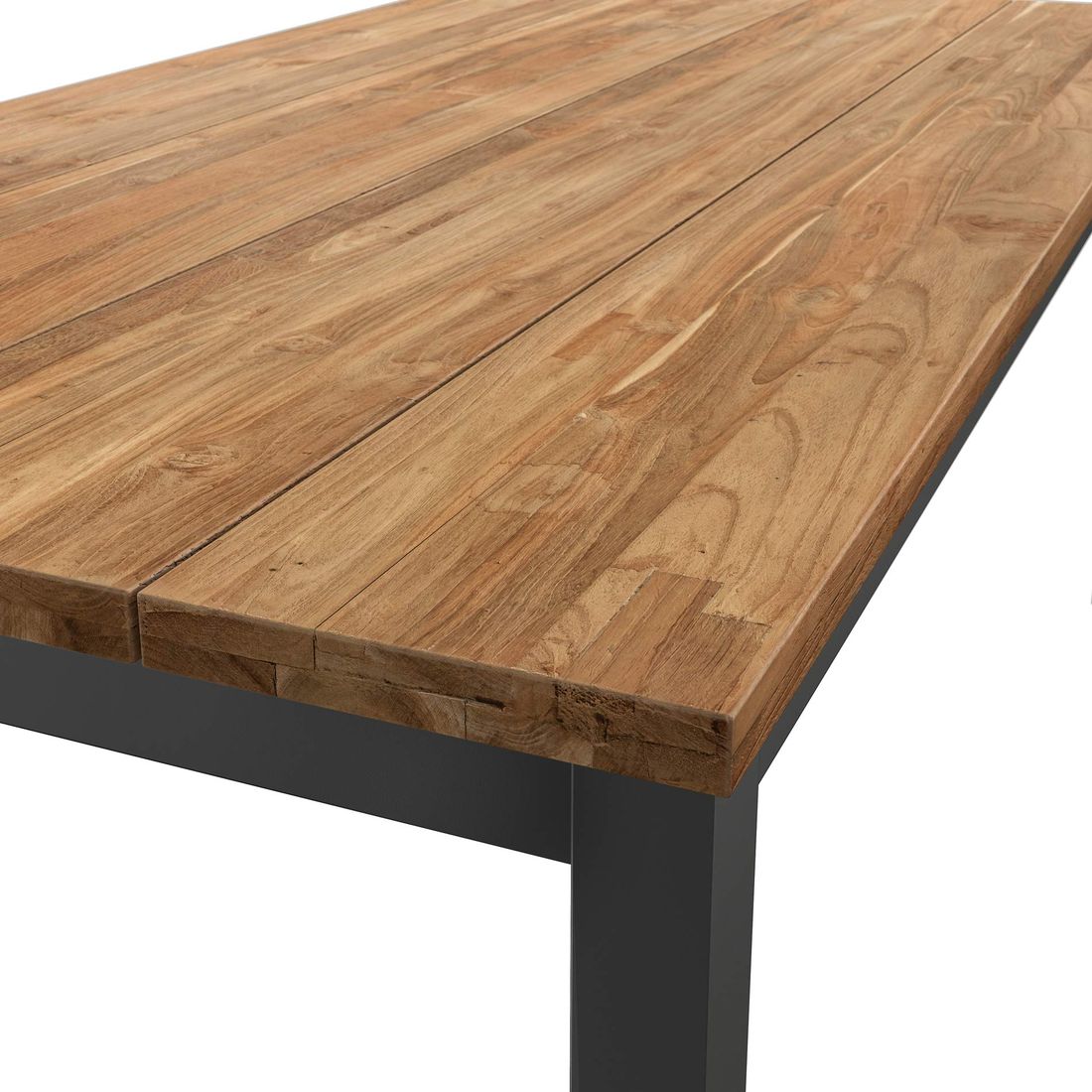 Hagebord Kobe aluminium resirkulert teak 180x90cm med stoler