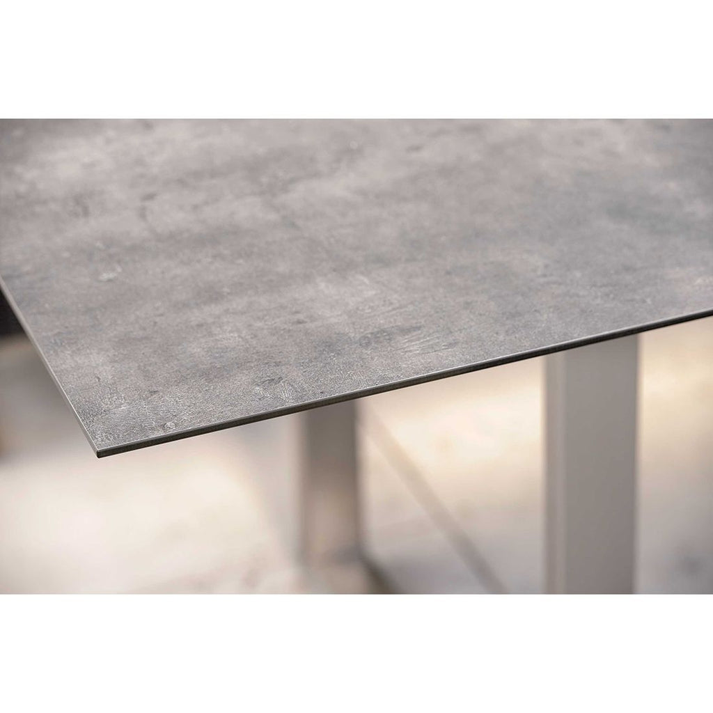 Detalj av bordplate på Hagebord Kufentisch rustfritt stål/Silverstar 2.0 200x100 cm - Stern