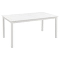 Hagebord Landhaus 150x80cm akasie hvit forfra