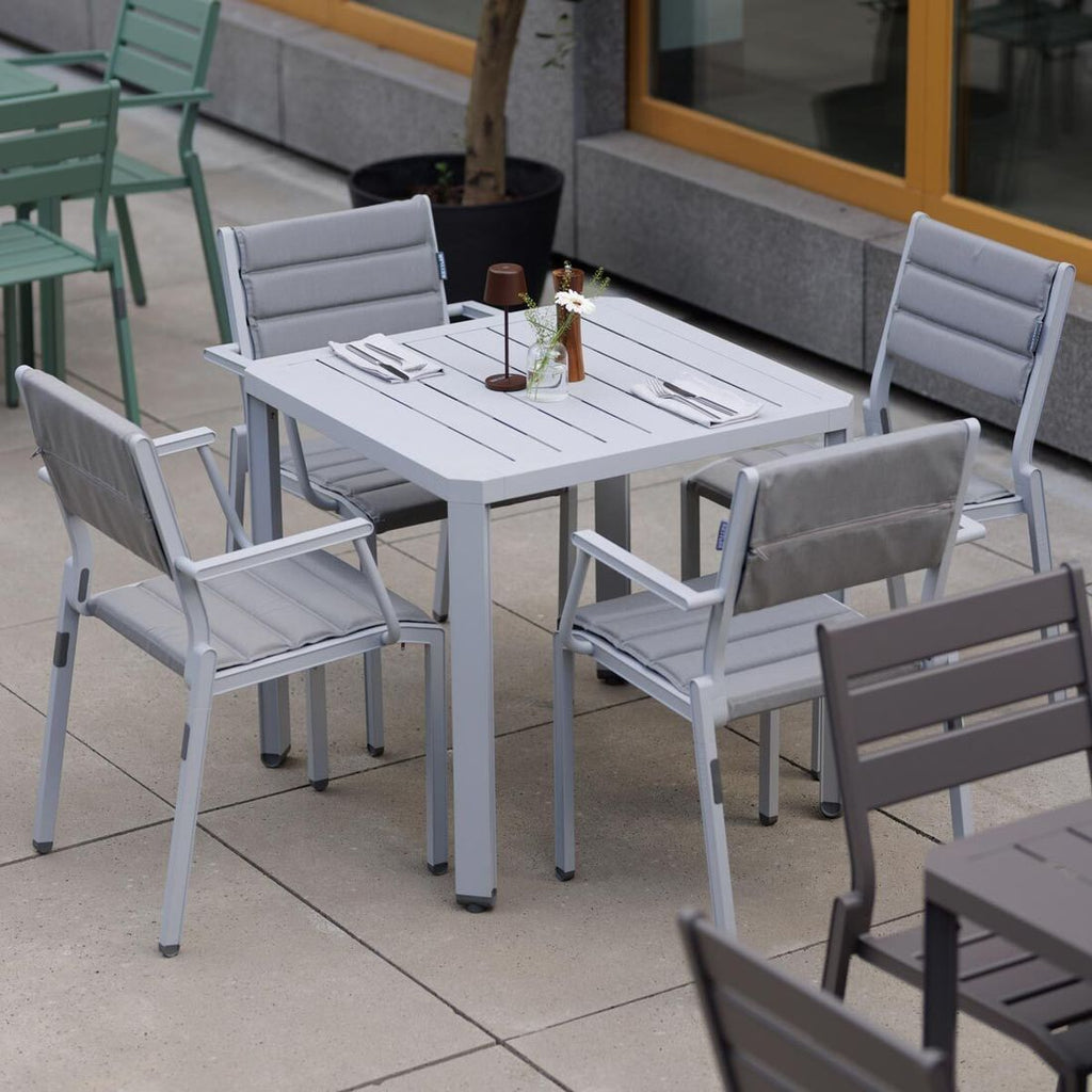 Hagebord Latitude aluminium 78x78 cm - Kettler bakside