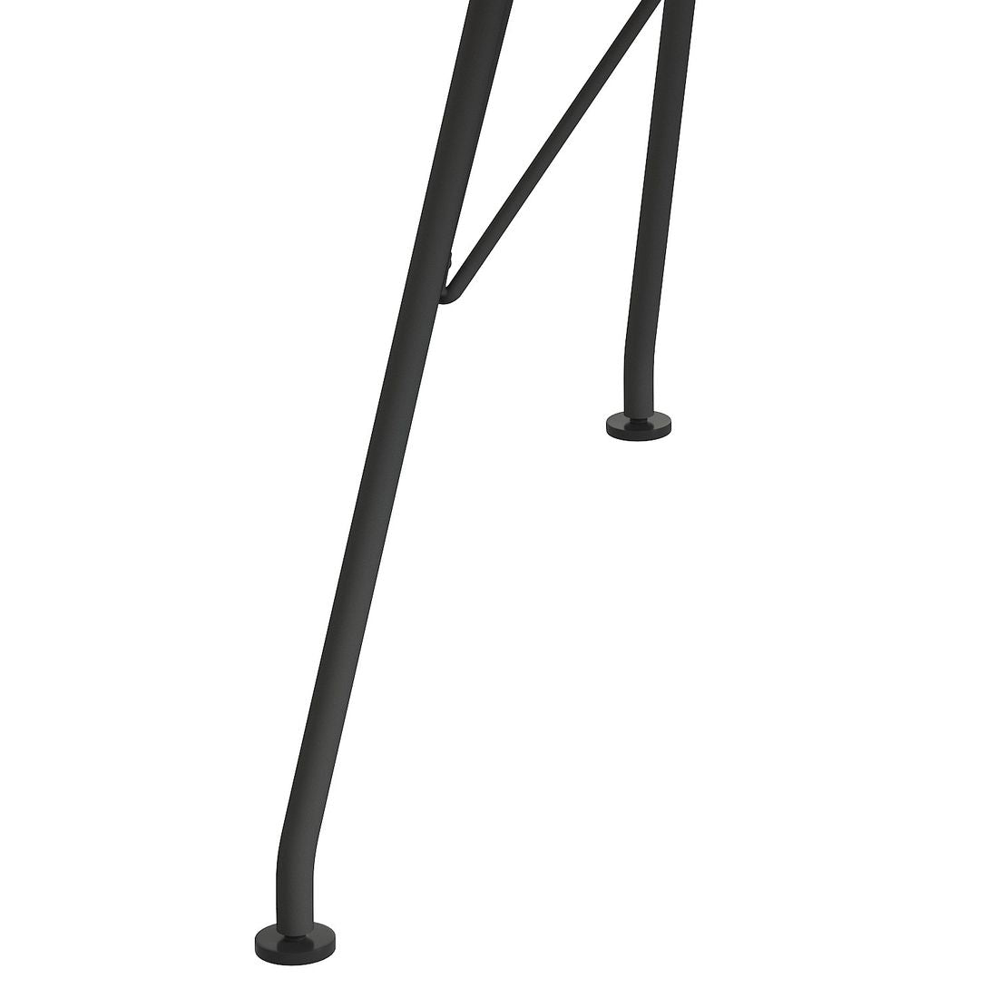 Hagebord Leaf 146x146cm stål/bambus med stol