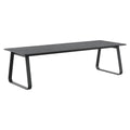 Hagebord Lena aluminium/glass 280x100cm fra front