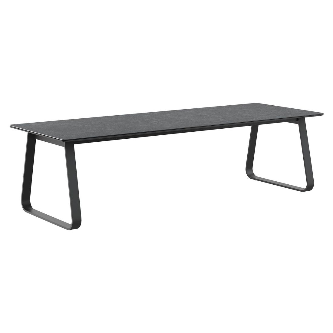 Hagebord Lena aluminium/glass 280x100cm fra front