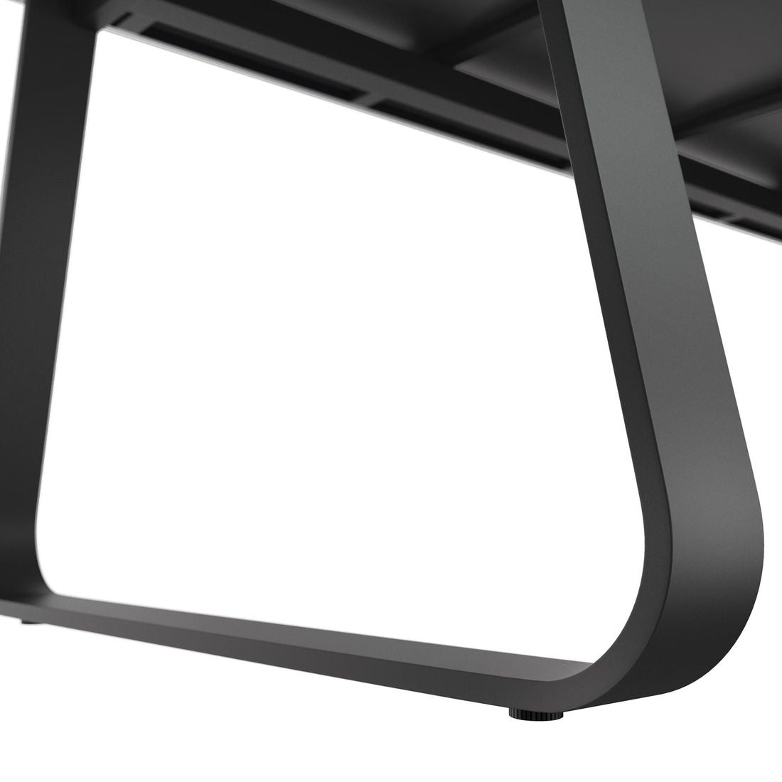 Hagebord Lena aluminium/glass 280x100cm med stoler