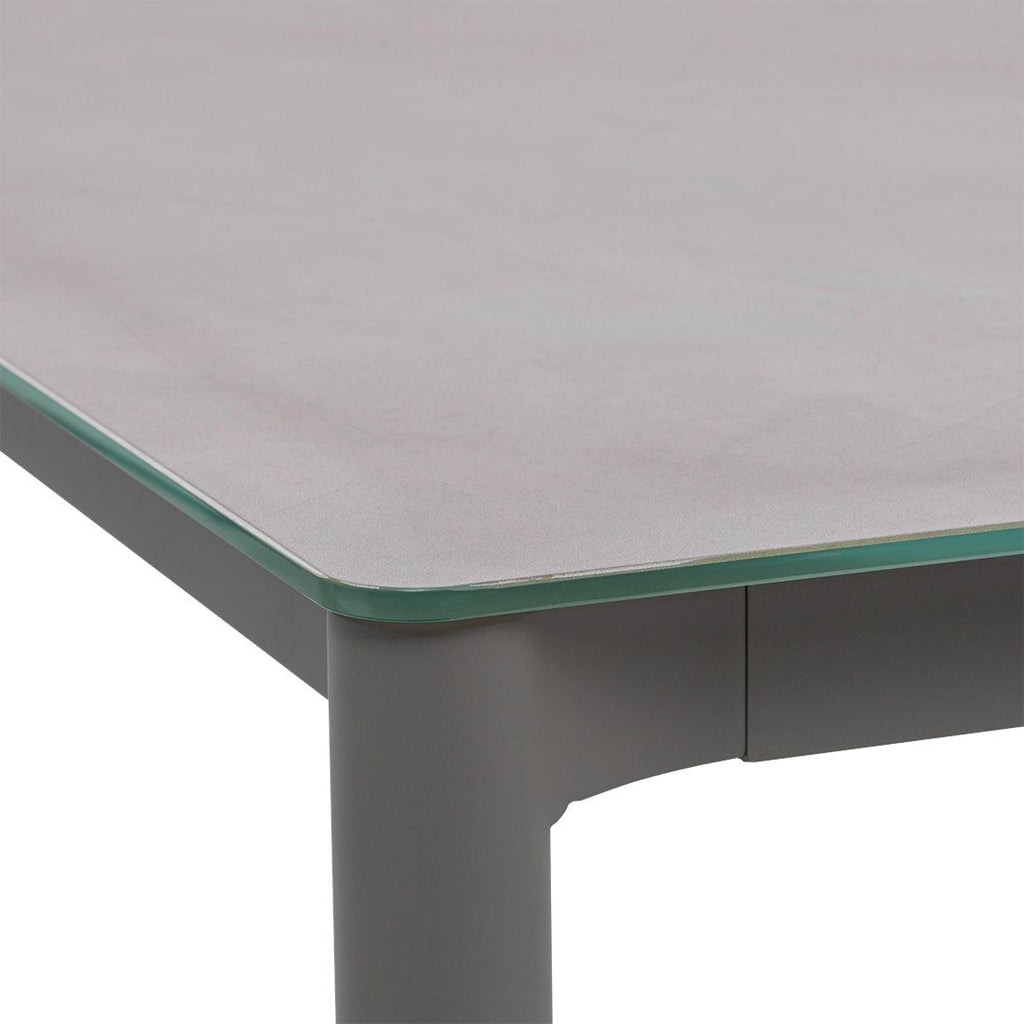 Hagebord Leon 220x100 cm aluminium/glass - OUTLIV med stoler