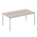 Hagebord Liox 180x100 cm aluminium HPL Zebra forfra
