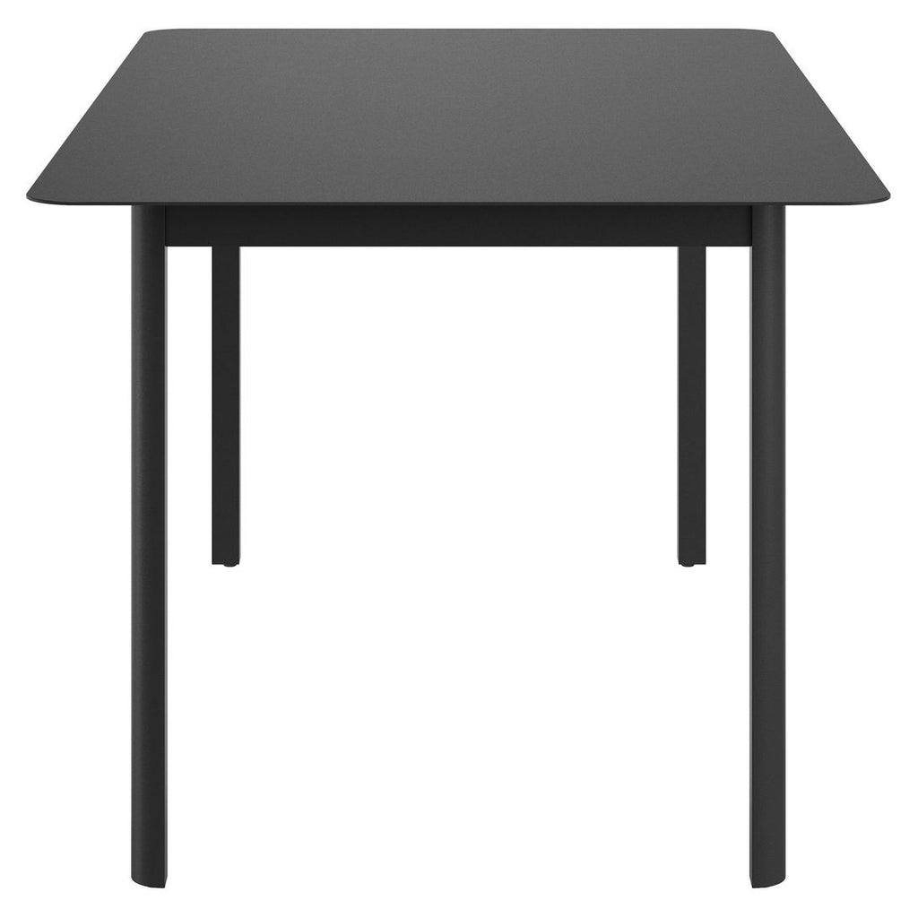 Montert Hagebord Lorenzo aluminium 160x90 cm antrasitt i hage