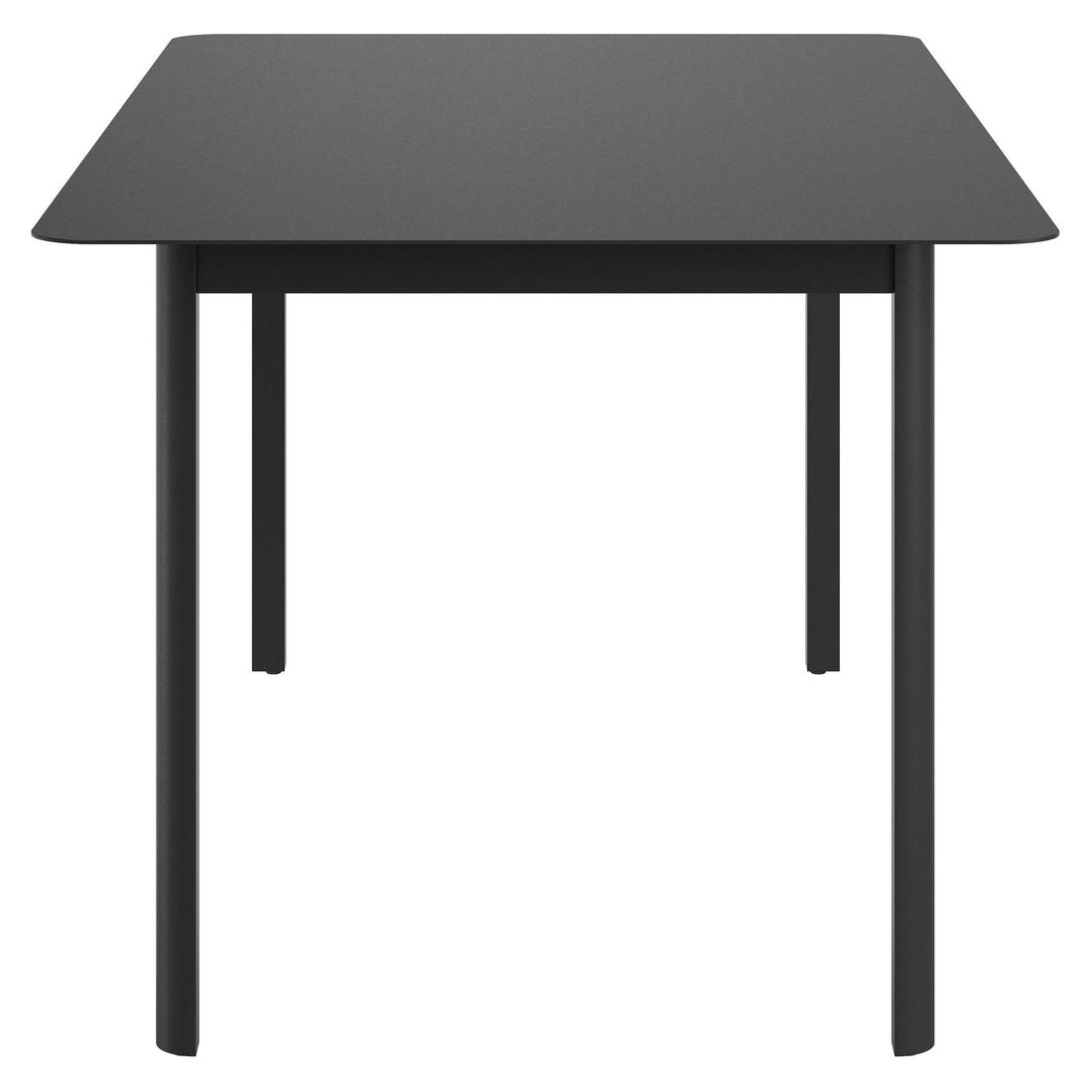 Montert Hagebord Lorenzo aluminium 160x90 cm antrasitt i hage