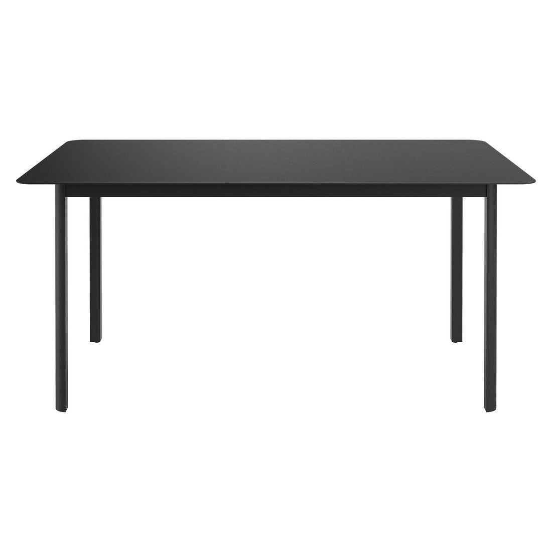 Nærbilde av aluminiumramme på Hagebord Lorenzo aluminium 160x90 cm antrasitt